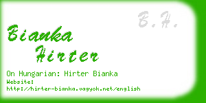 bianka hirter business card